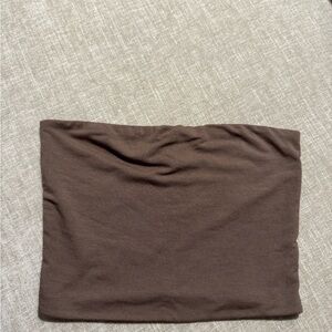 Oh Polly Chocolate Brown Crop Top
